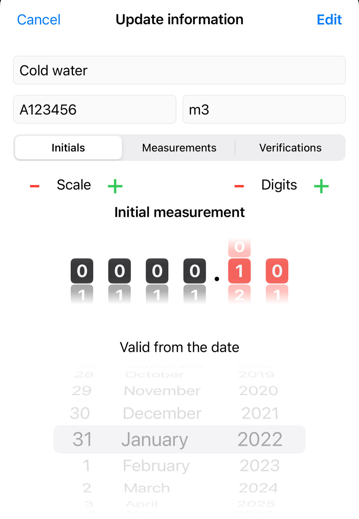 Counter parameters for all your needs: precision, consumption reminders